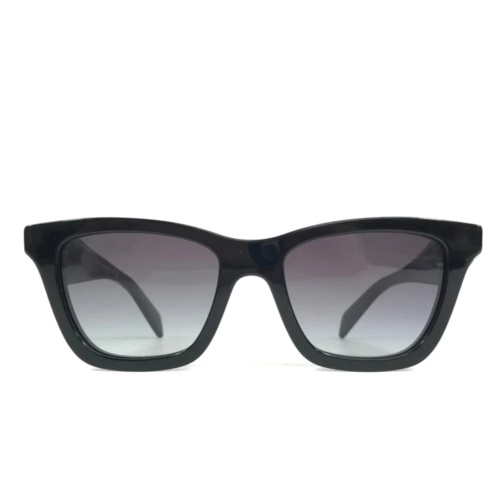 Prada Sunglasses SPRC07 16K-90A Polished Black Frames with Gradient Gray Lenses